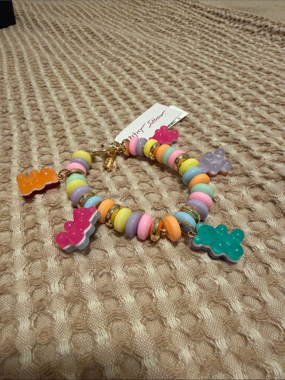 Betsey Johnson Gummy Bear Charm Bracelet